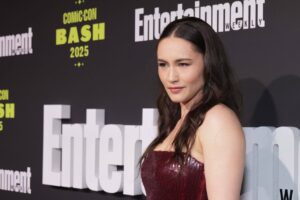 Christina Chong Shines in Scorching Red Gown at Comic-Con Bash