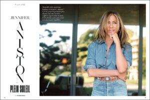 California Dreaming: Jennifer Aniston’s Spiritual and Stylish Spread in Gala France