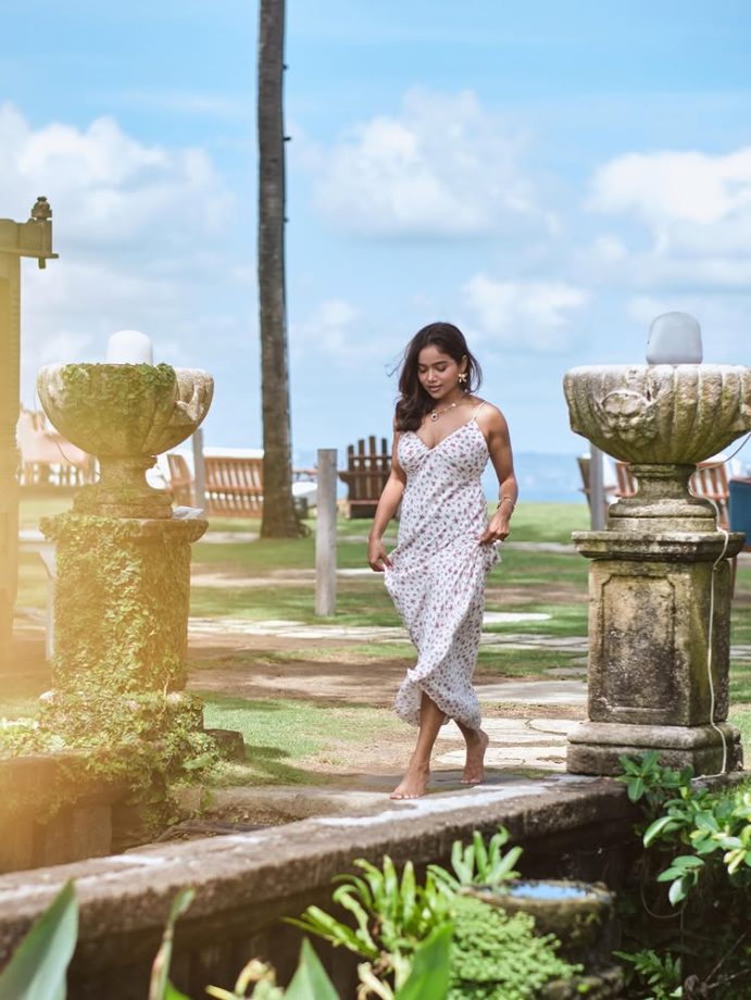 Manisha Rani Radiates in a Floral White Dress