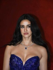 Disha Patani Stuns in Electric Blue Gown at Fashion Show 2025