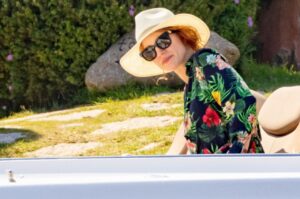Jessica Chastain Embraces Sardinian Seaside Chic