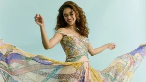 Keerthy Suresh dazzles in a pastel patchwork gown