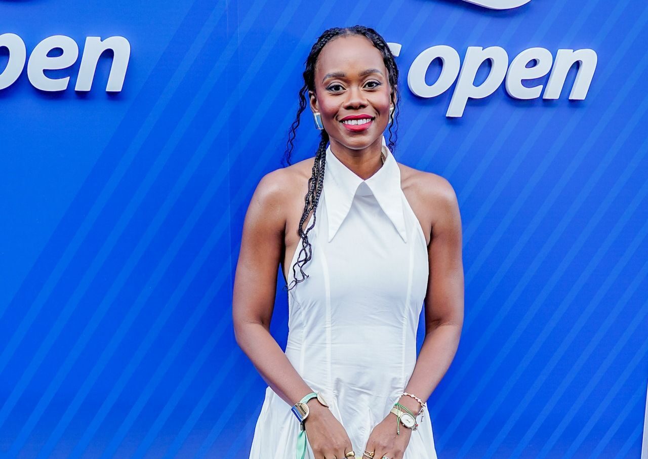 Melissa Koby Unveils Halter Elegance at 2025 US Open Gala