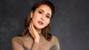 Pragya Jaiswal dazzles in a metallic silver gown 2025