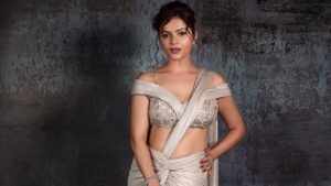 Rubina Dilaik’s Sterling Shine Silver Saree Statement