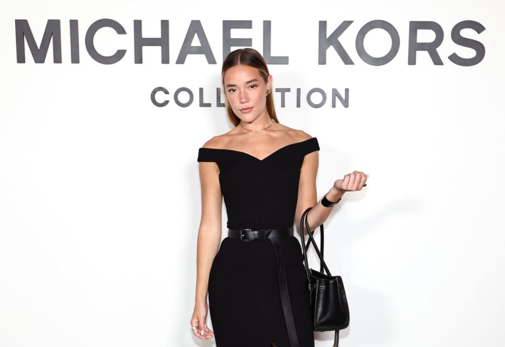 Olivia Ponton Debuts Noir Minimalism at Michael Kors Show