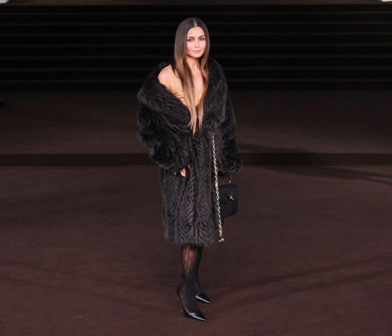 Alia Bhatt Steals the Show at Gucci Milan in Monogrammed Luxe