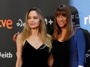 Angelina Jolie at the San Sebastian Film Festival Exhibits Velvet Minimalism