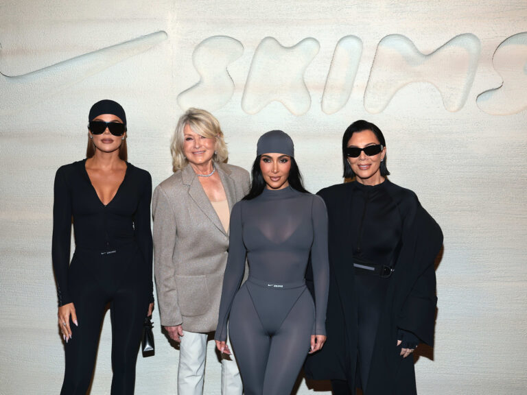 Kim Kardashian Promotes NikeSKIMS’ Monochromatic Form