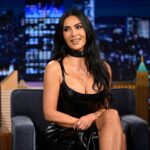 Kim Kardashian Steals the Show Tonight in a Glistening Latex Noir