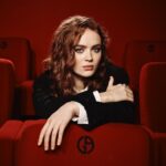 Sadie Sink's Leaned-Back Noir Ease Captures Armani Cinema