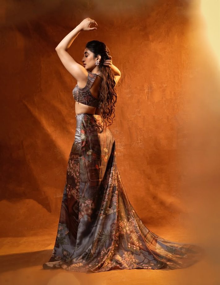 Shivangi Joshi Shines in a Chic Grey Satin Outfit