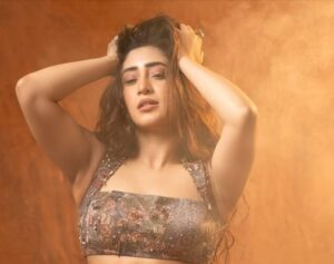 Shivangi Joshi Shines in a Chic Grey Satin Outfit