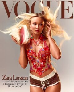 Zara Larsson Celebrates Floral Flirt’s Vogue Cover Art