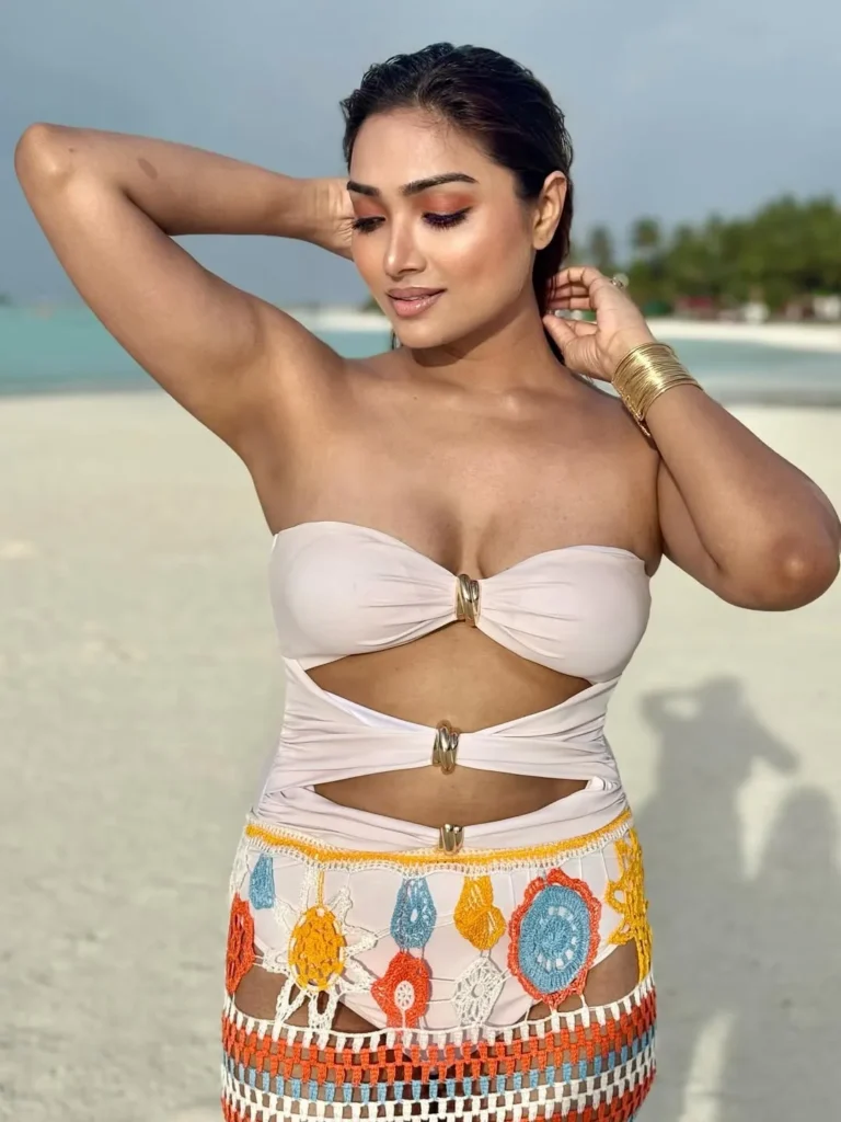 Aishwarya Devan Sets Beach Fashion Goals in White Outfit