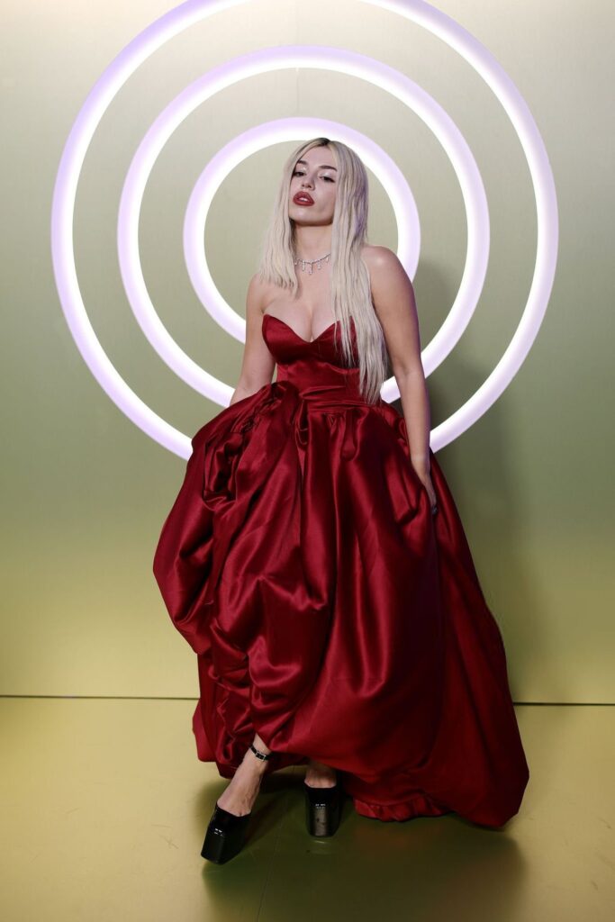 Ava Max Crimson Drama at amfAR Venezia