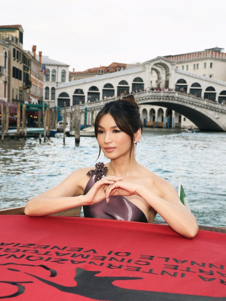 Gemma Chan Armani Privé Masterpiece at the Venice