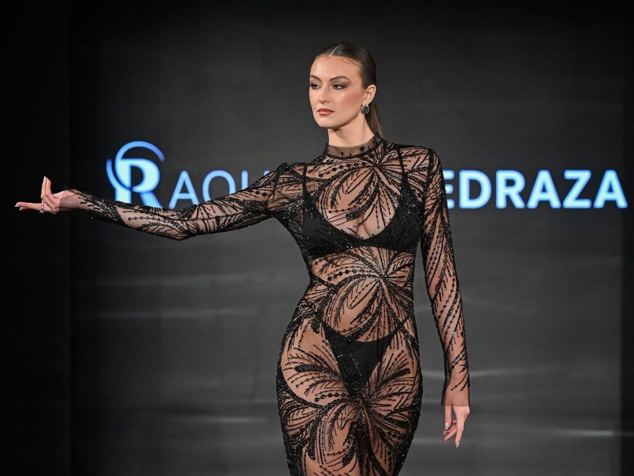 Rachel Pizzolato Walks Art Hearts Fashion NYFW in Starburst Noir