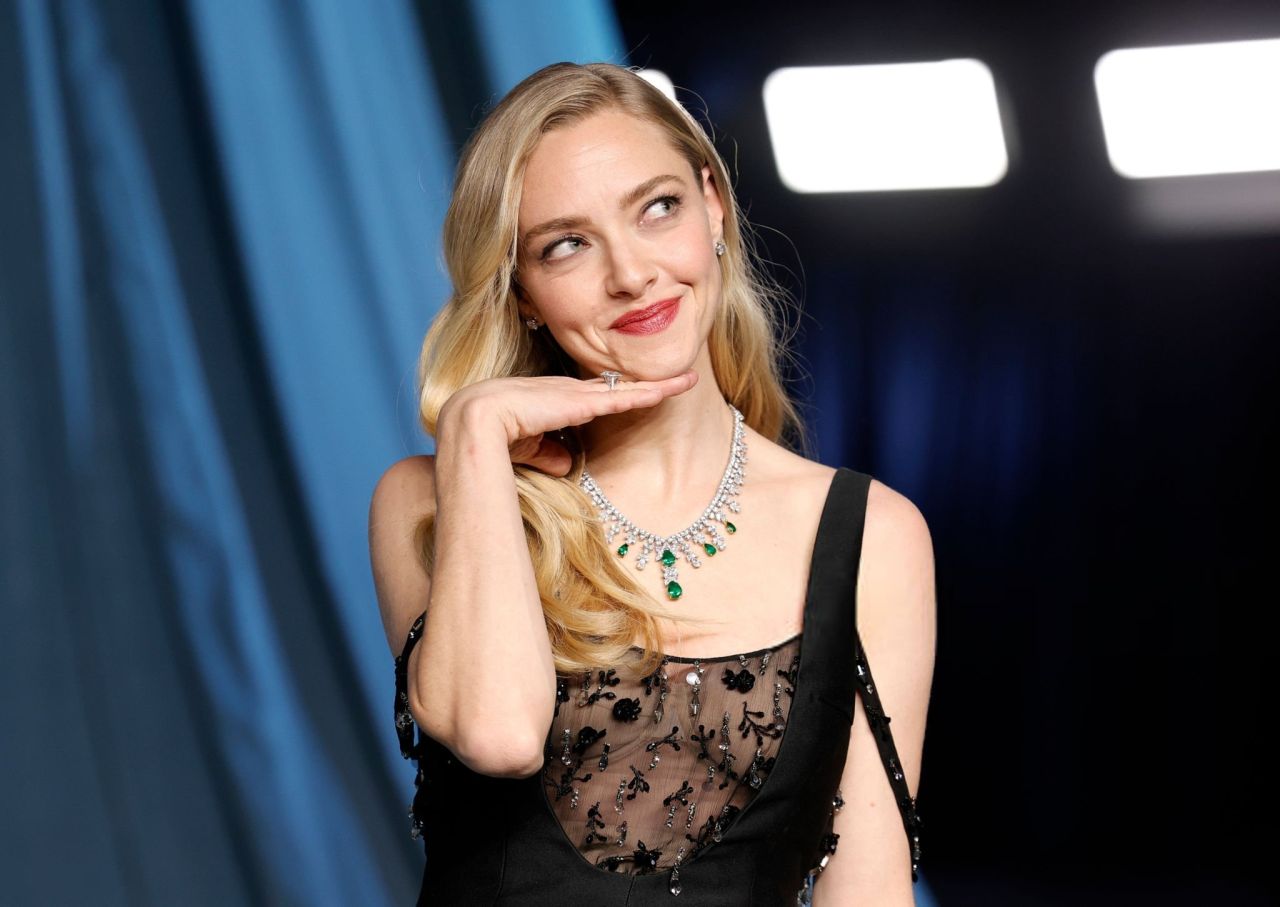 Amanda Seyfried Makes a Statement in Black Dress 2025 Gala
