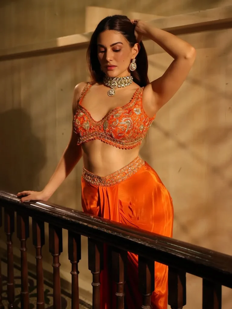 Amyra Dastur Is Gorgeous in a Bright Orange Outfit