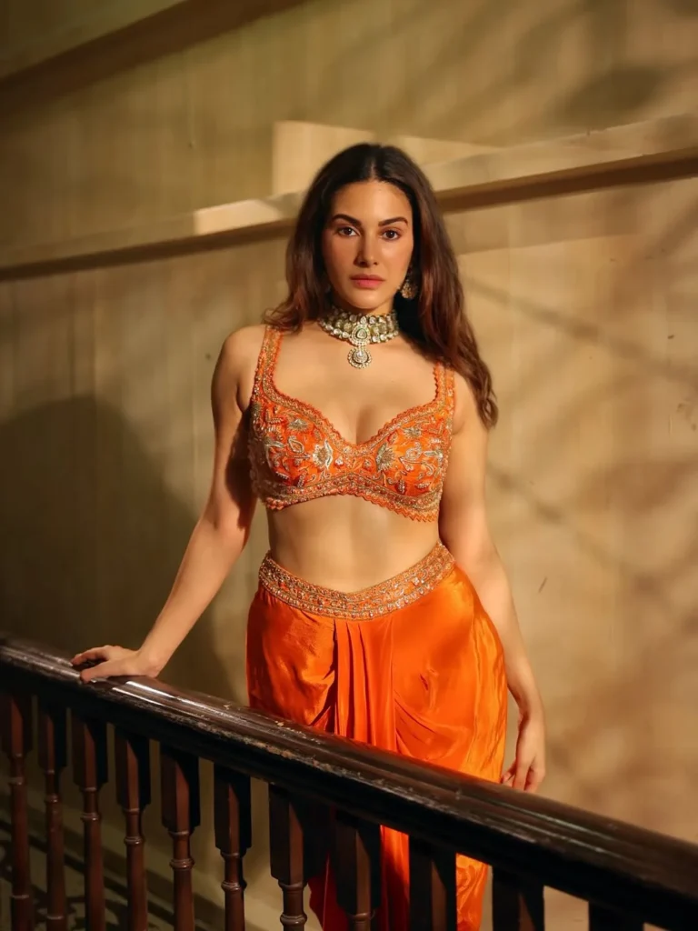 Amyra Dastur Is Gorgeous in a Bright Orange Outfit