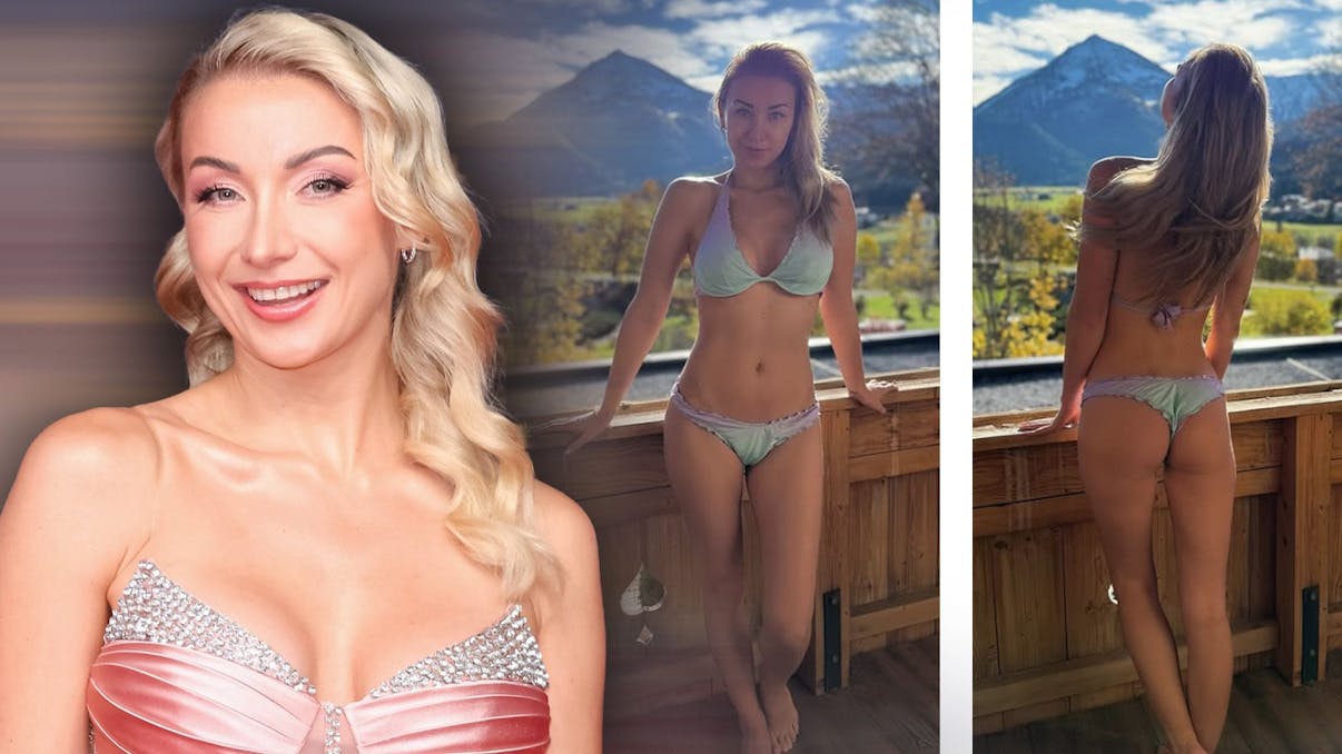 Anna-Carina Woitschack suddenly undresses in Tyrol