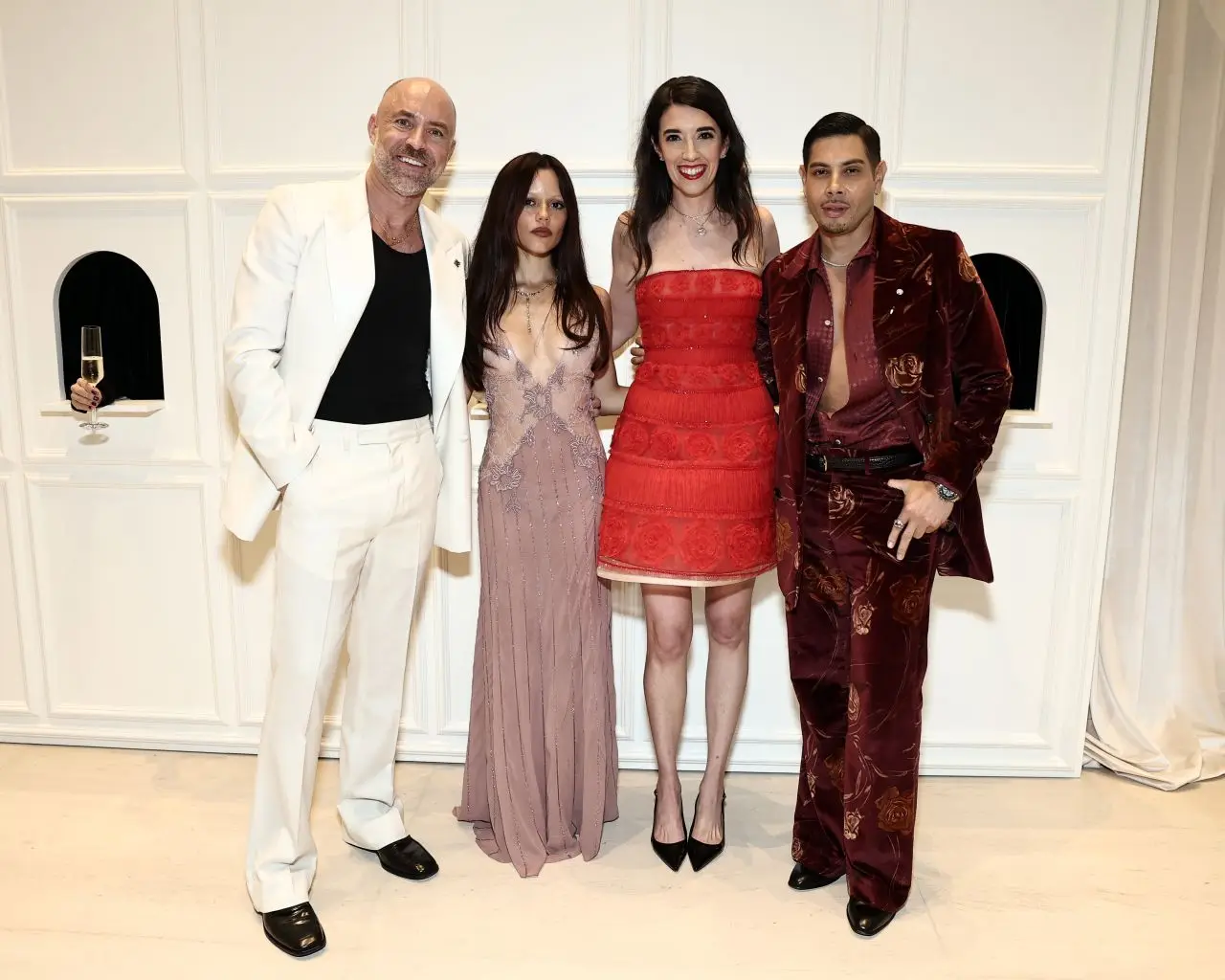 Jenna Ortega looks stunning in a rose pink Amiri gown Jenna Ortega looks stunning in a rose pink Amiri gown