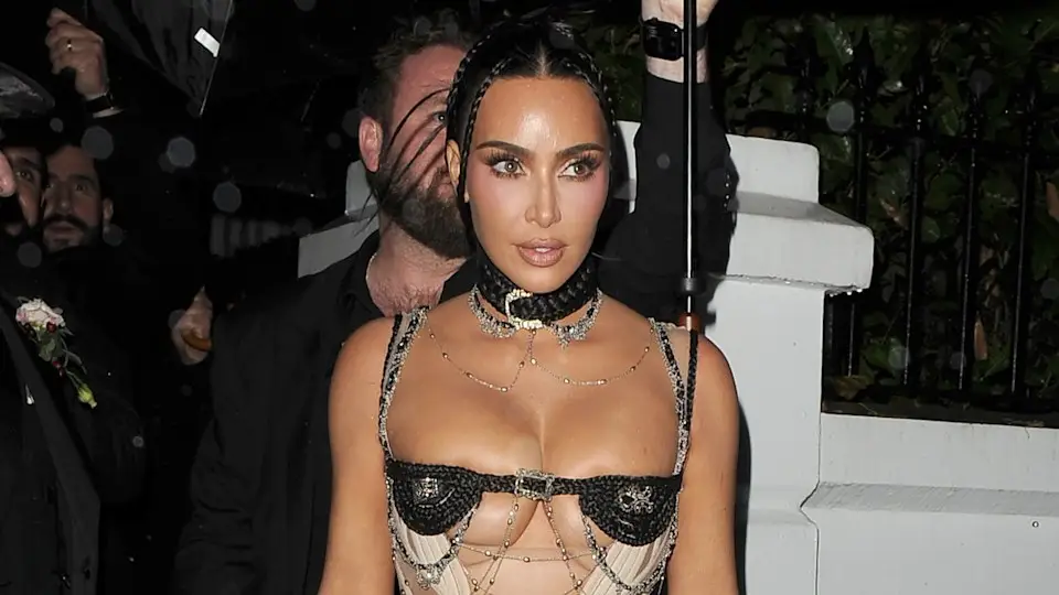 Kim Kardashian wears two nude dresses in one night Kim Kardashian wears two nude dresses in one night
