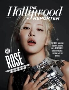 Rosé Exemplifies Rock Glamour in Leopard Coat for Hollywood Reporter