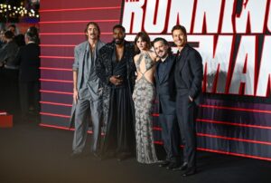 Emilia Jones in Metallic Cut-Out Gown at The Running Man UK Premiere 2025 Emilia Jones in Metallic Cut-Out Gown at The Running Man UK Premiere 2025