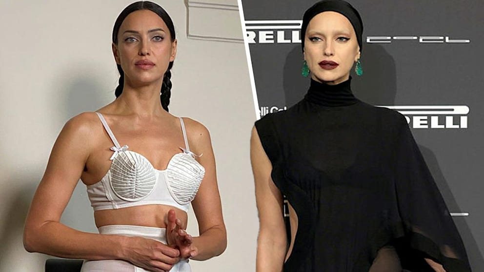 Irina Shayk shows how to rock a cone bra