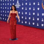 Kacey Musgraves in Red Sequined Gown at Latin Grammy Awards Kacey Musgraves in Red Sequined Gown at Latin Grammy Awards