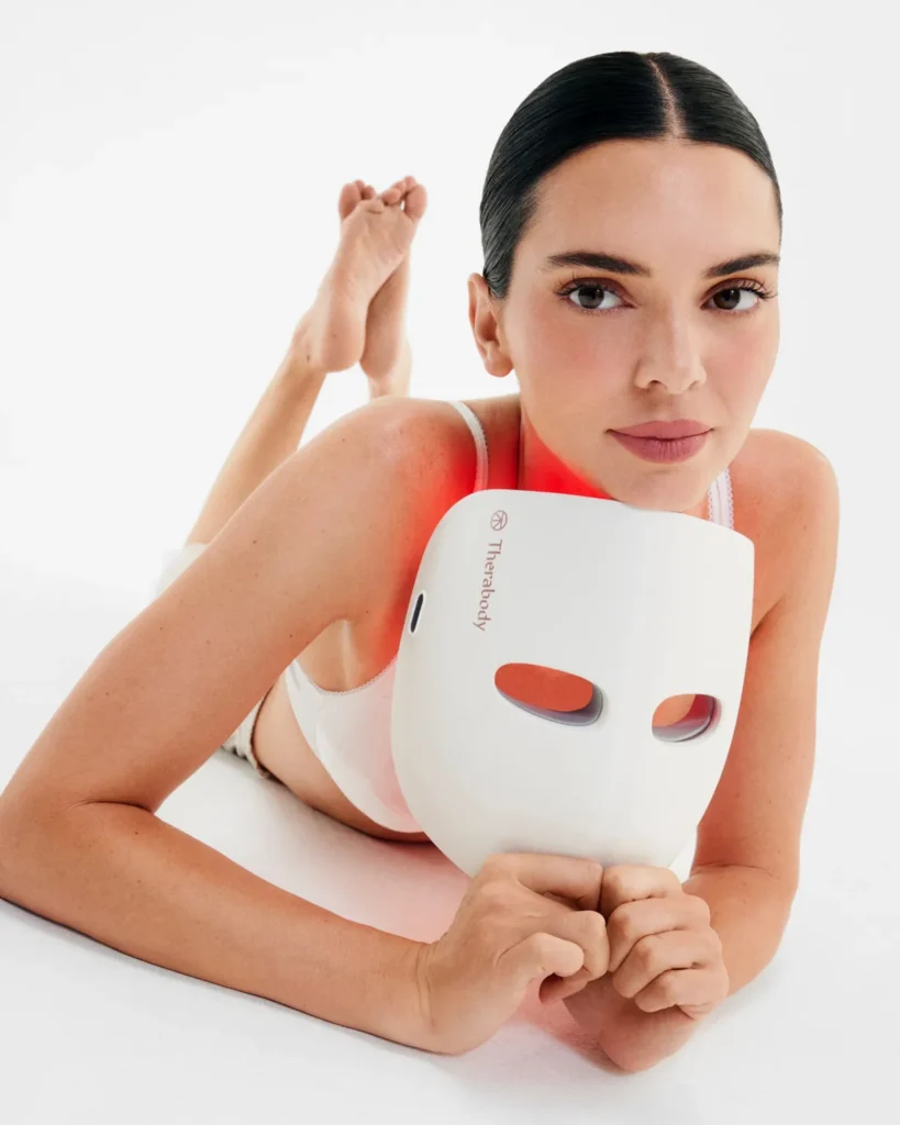 Kendall Jenner in High-Fashion Editorial Pose for Therabody 2025