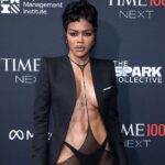 Teyana Taylor is almost undressed