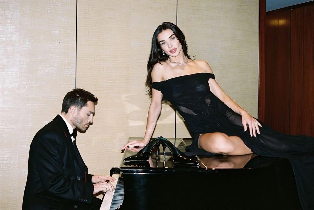 Amy Jackson Turns Heads in Sheer Black Gown